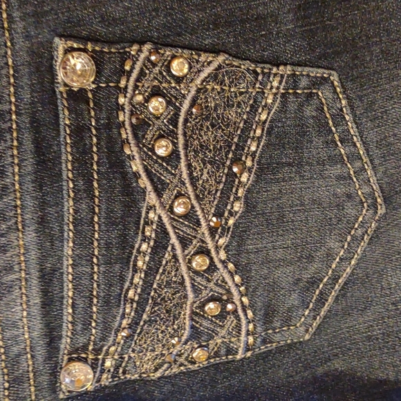 Ladies vintage Grace in LA Low rise flared bottoms Sz 3 Jr's - Picture 8 of 9